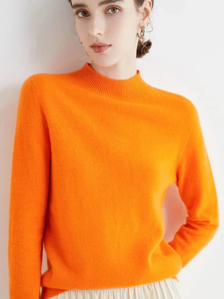 LUXWOMAN 100% Merino Wool Cashmere Sweater