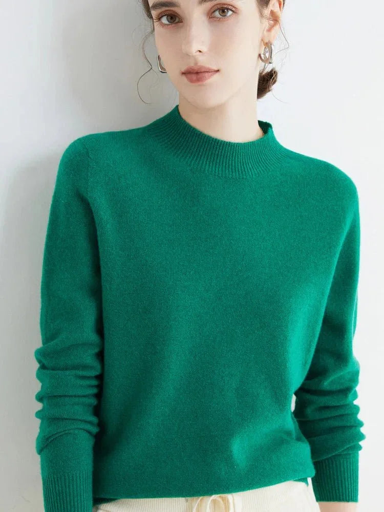 LUXWOMAN 100% Merino Wool Cashmere Sweater