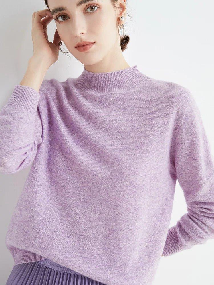 LUXWOMAN 100% Merino Wool Cashmere Sweater