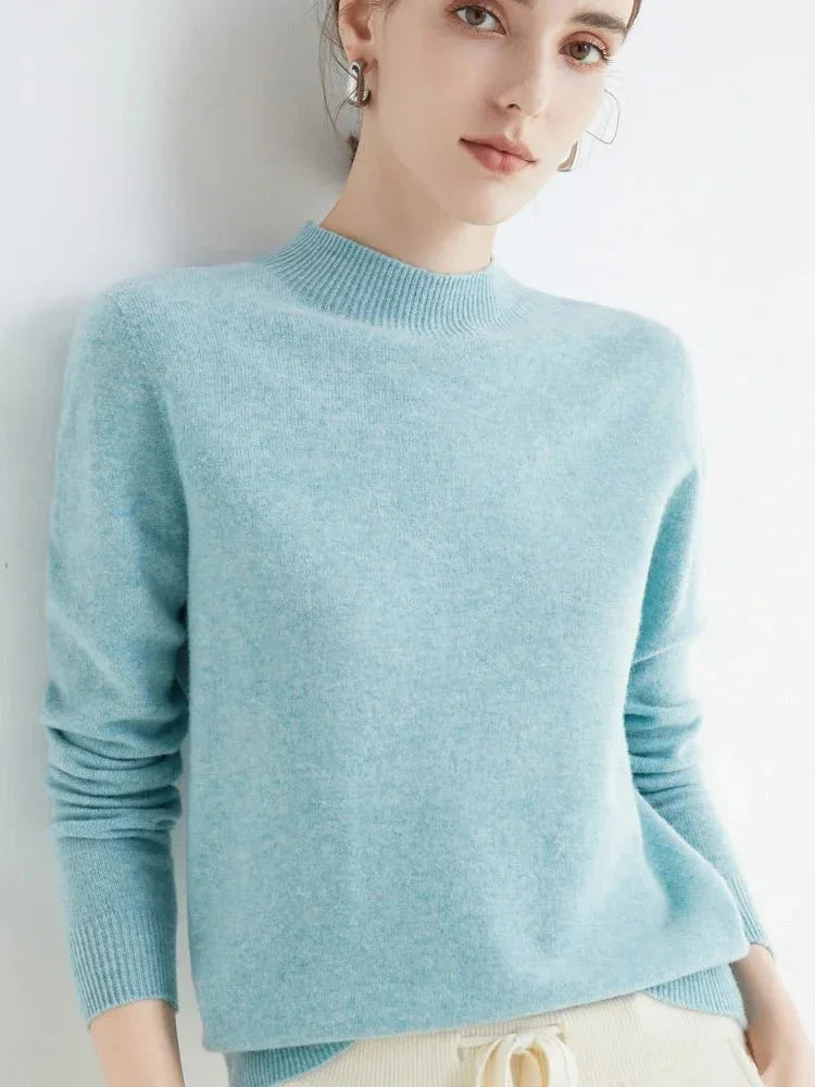 LUXWOMAN 100% Merino Wool Cashmere Sweater