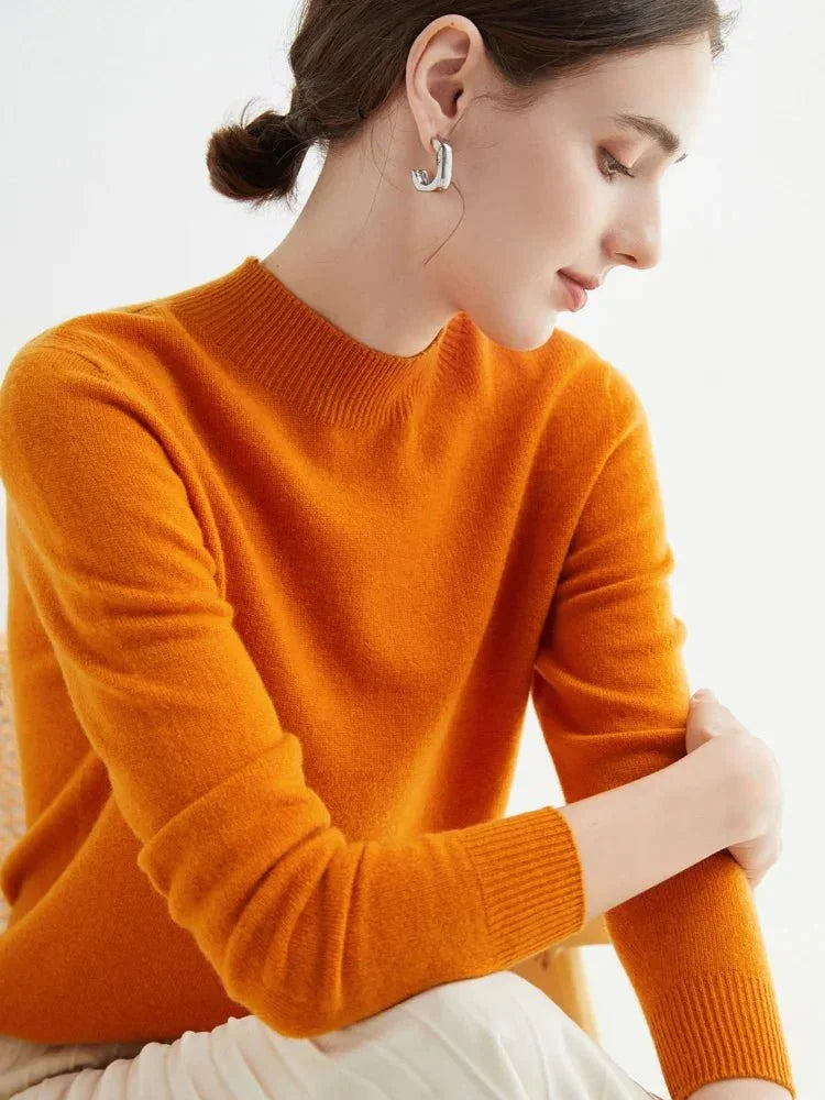 LUXWOMAN 100% Merino Wool Cashmere Sweater