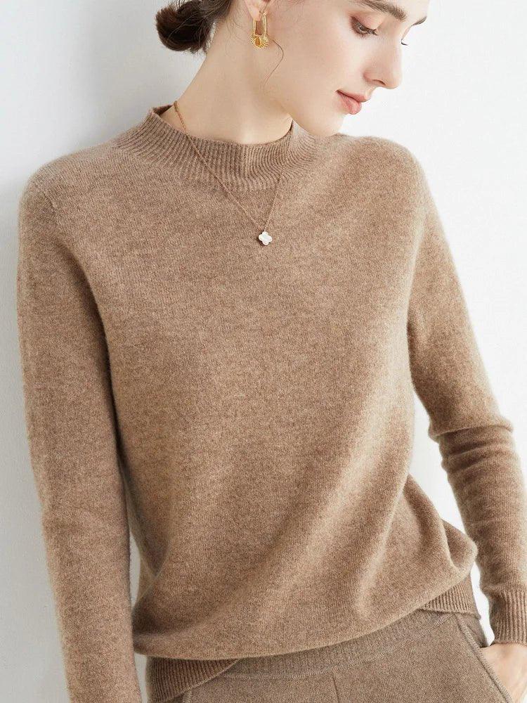 LUXWOMAN 100% Merino Wool Cashmere Sweater