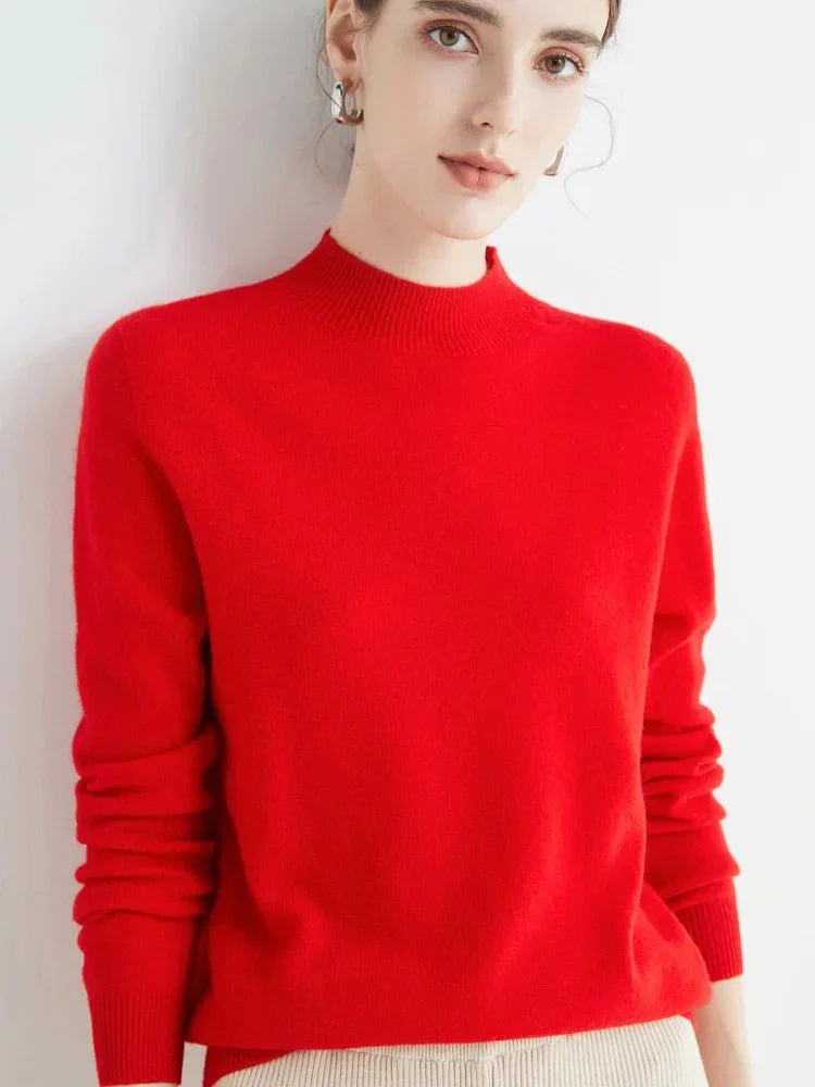 LUXWOMAN 100% Merino Wool Cashmere Sweater