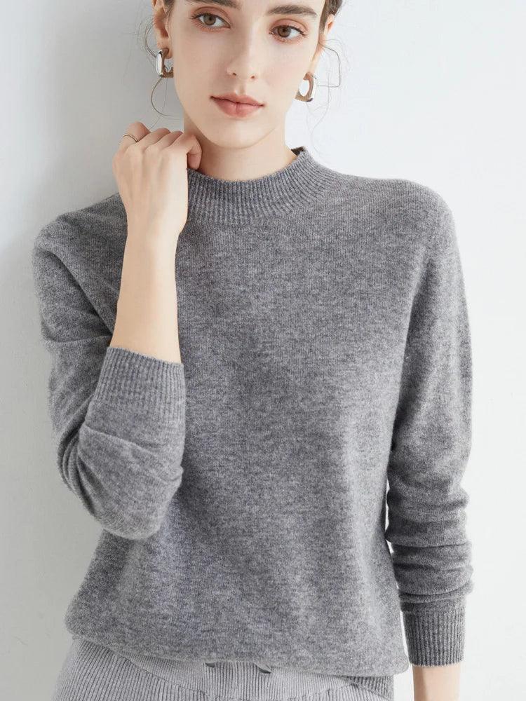 LUXWOMAN 100% Merino Wool Cashmere Sweater