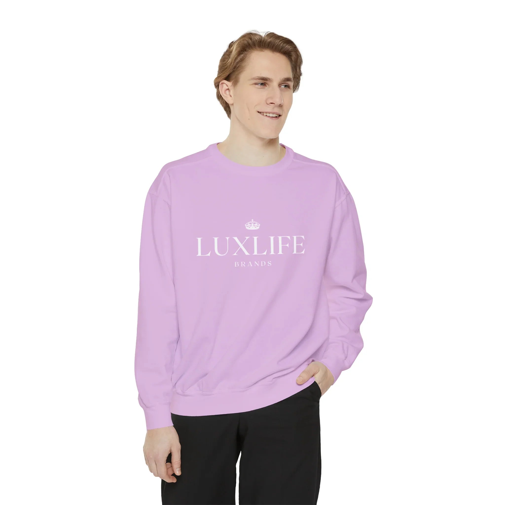 Luxlife Brands Garment-Dyed Sweatshirt