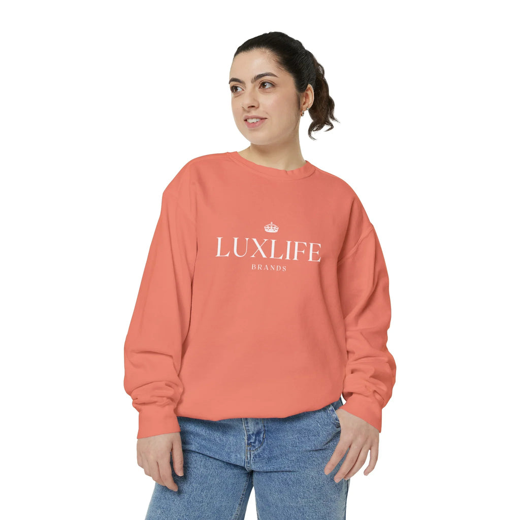 Luxlife Brands Garment-Dyed Sweatshirt