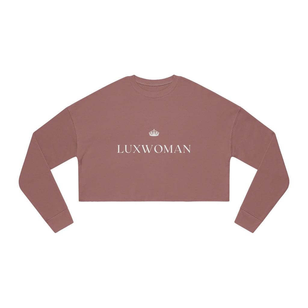 LUXWOMAN Breathable Fleece Cropped Sweatshirt