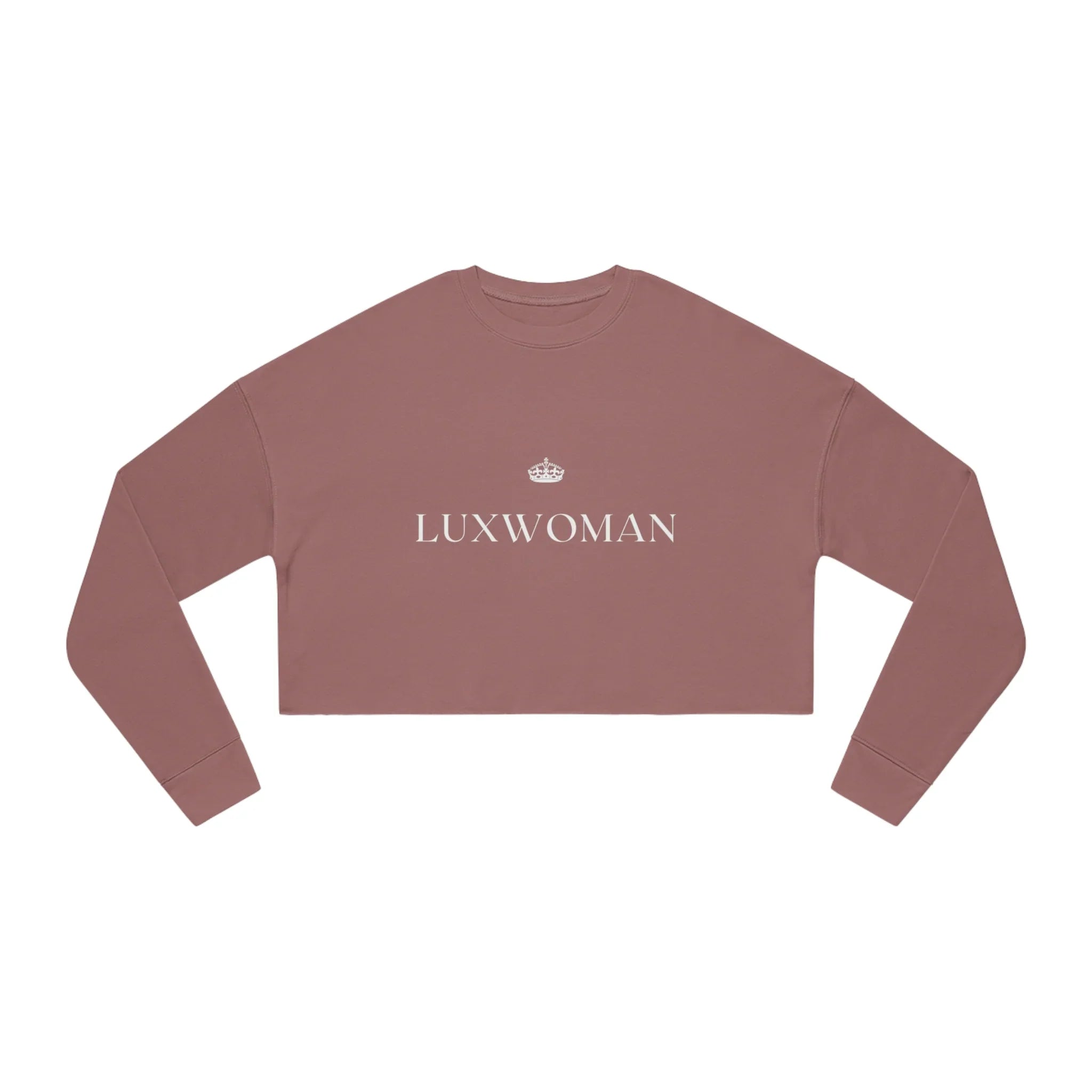 LUXWOMAN Breathable Fleece Cropped Sweatshirt
