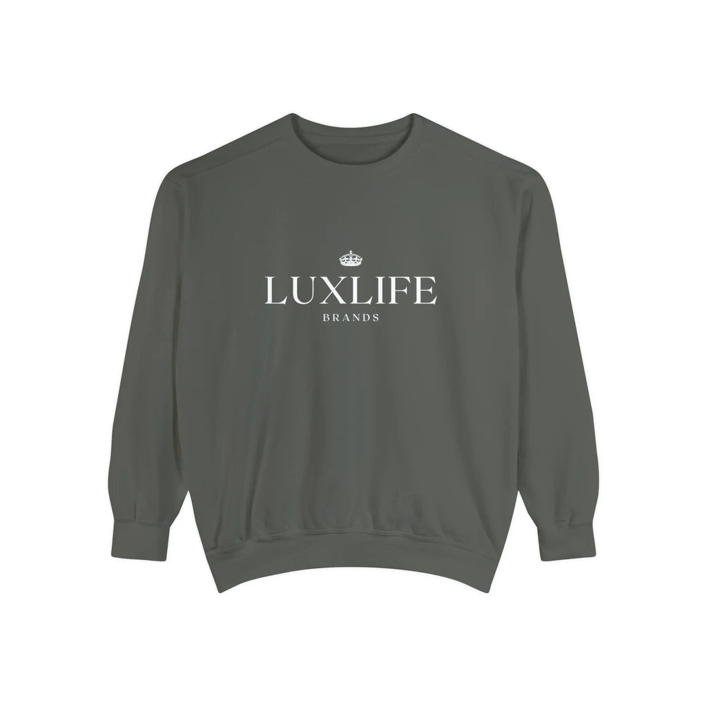 Luxlife Brands Garment-Dyed Sweatshirt