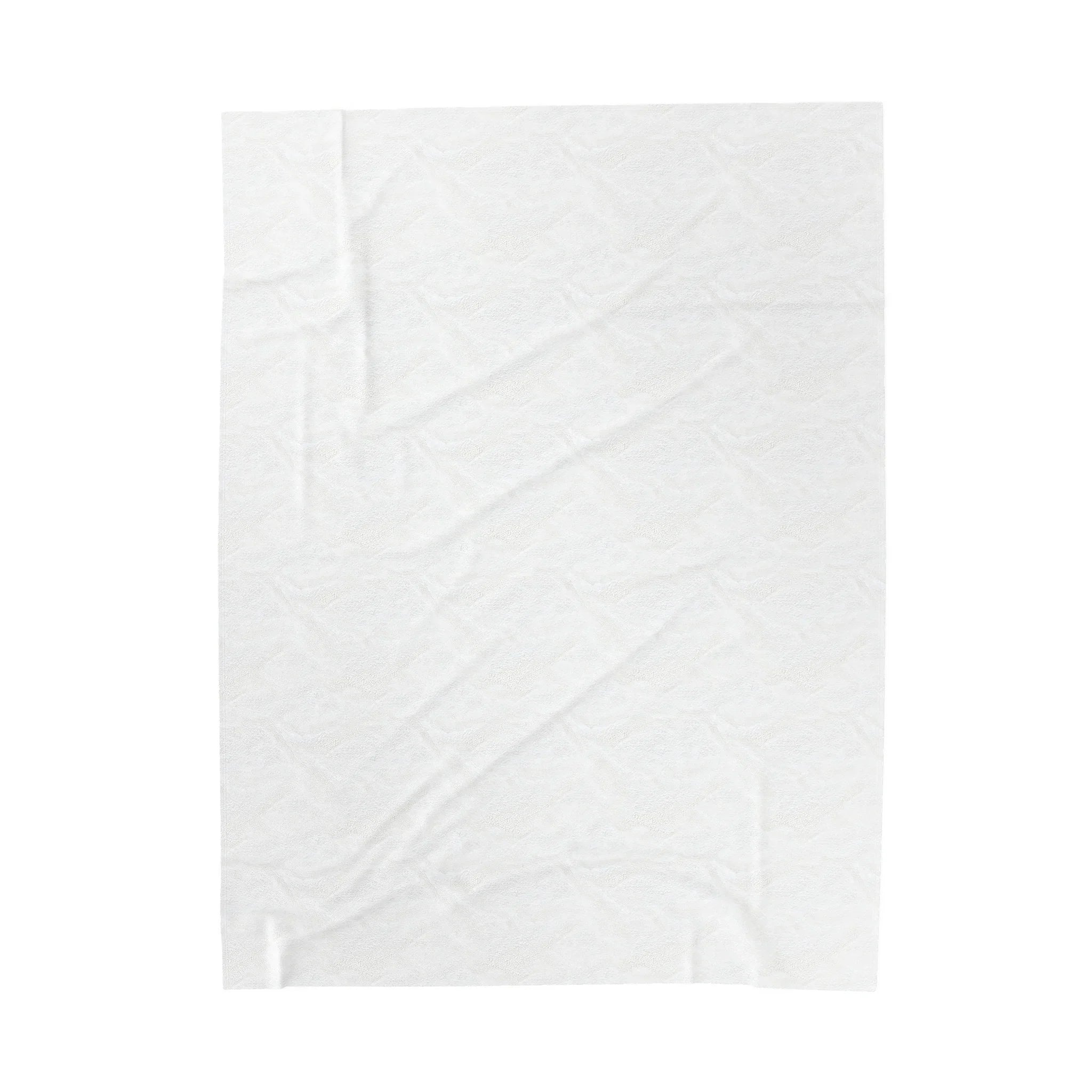 Luxlife Brands White Velveteen Plush Blanket
