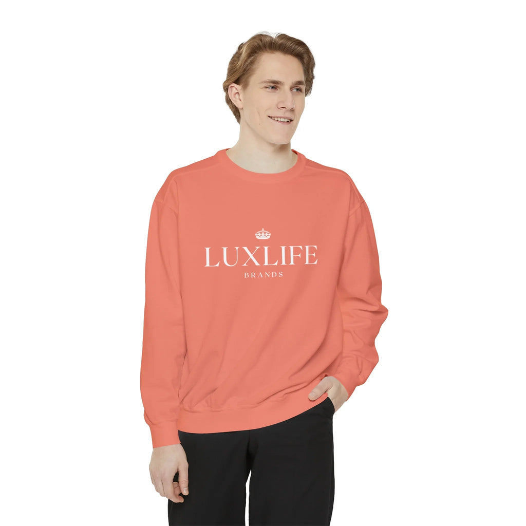 Luxlife Brands Garment-Dyed Sweatshirt