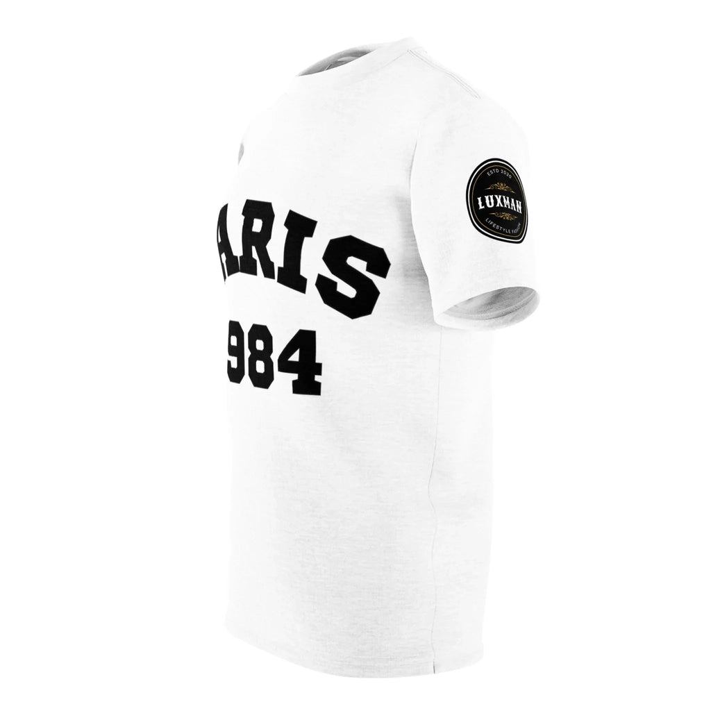 Paris 1984 Men's Black Stitching Tee