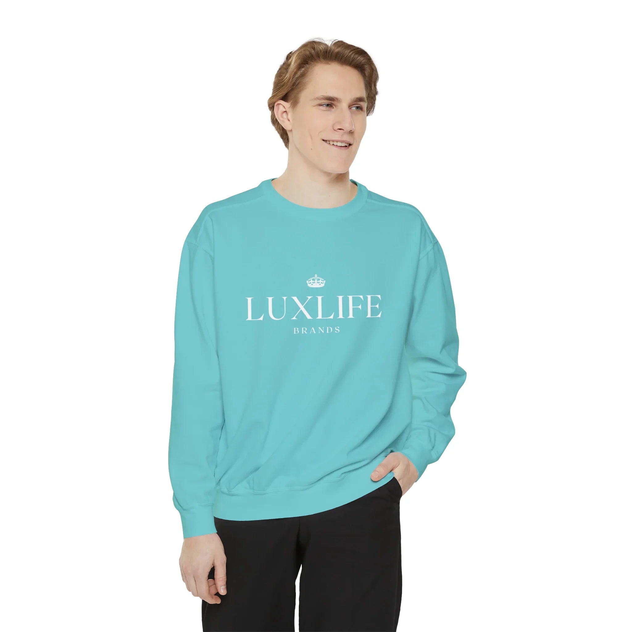 Luxlife Brands Garment-Dyed Sweatshirt