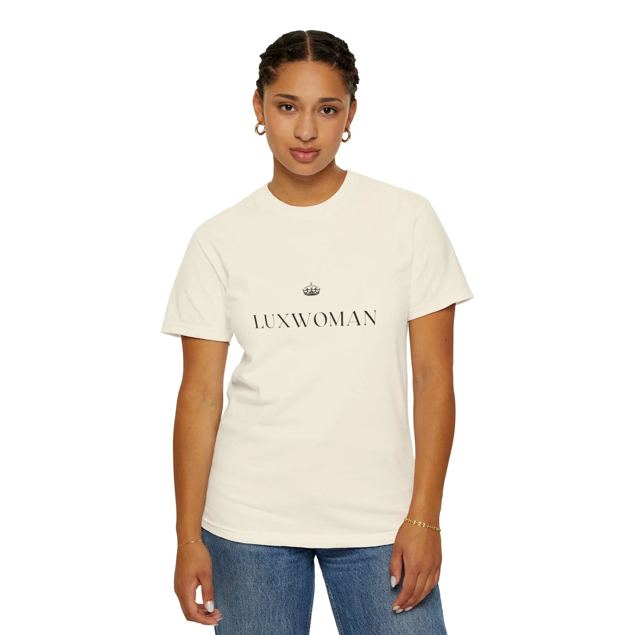 LUXWOMAN Soft 100% Cotton Comfort Tee