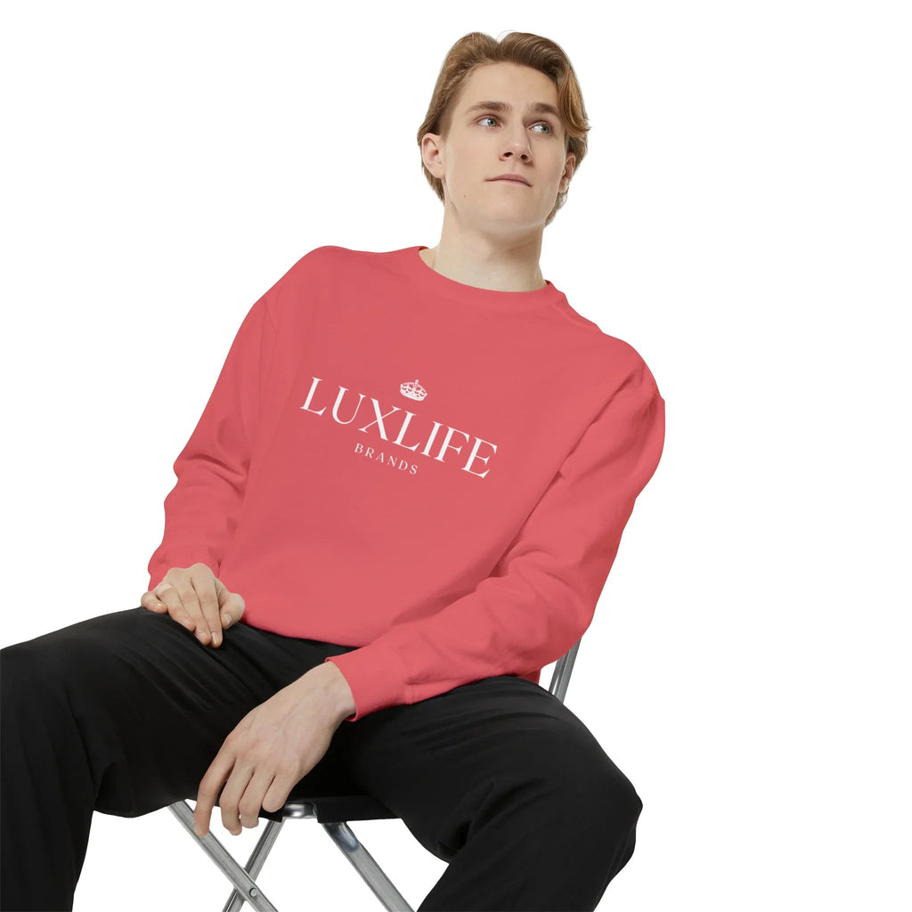 Luxlife Brands Garment-Dyed Sweatshirt