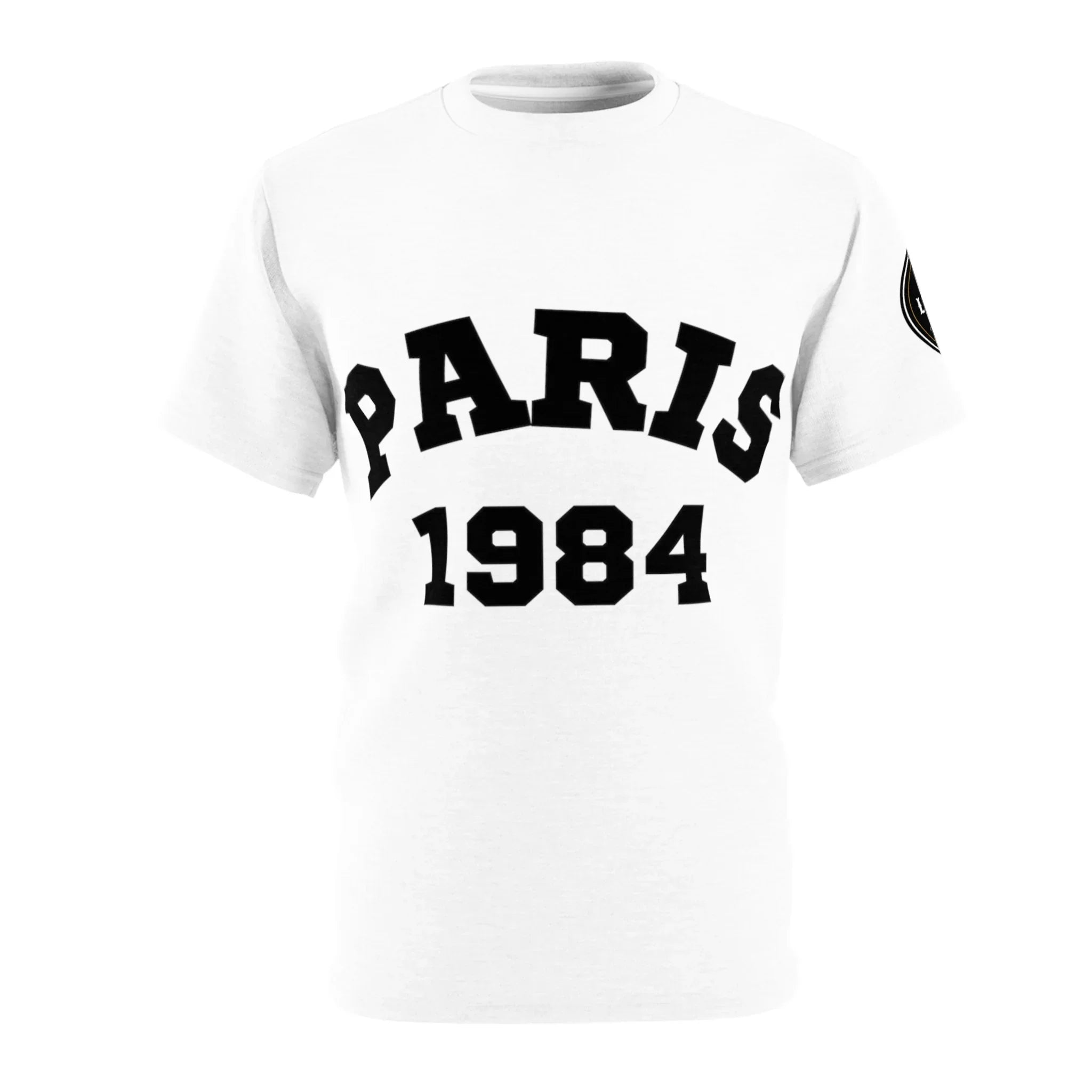 Paris 1984 Men's Black Stitching Tee