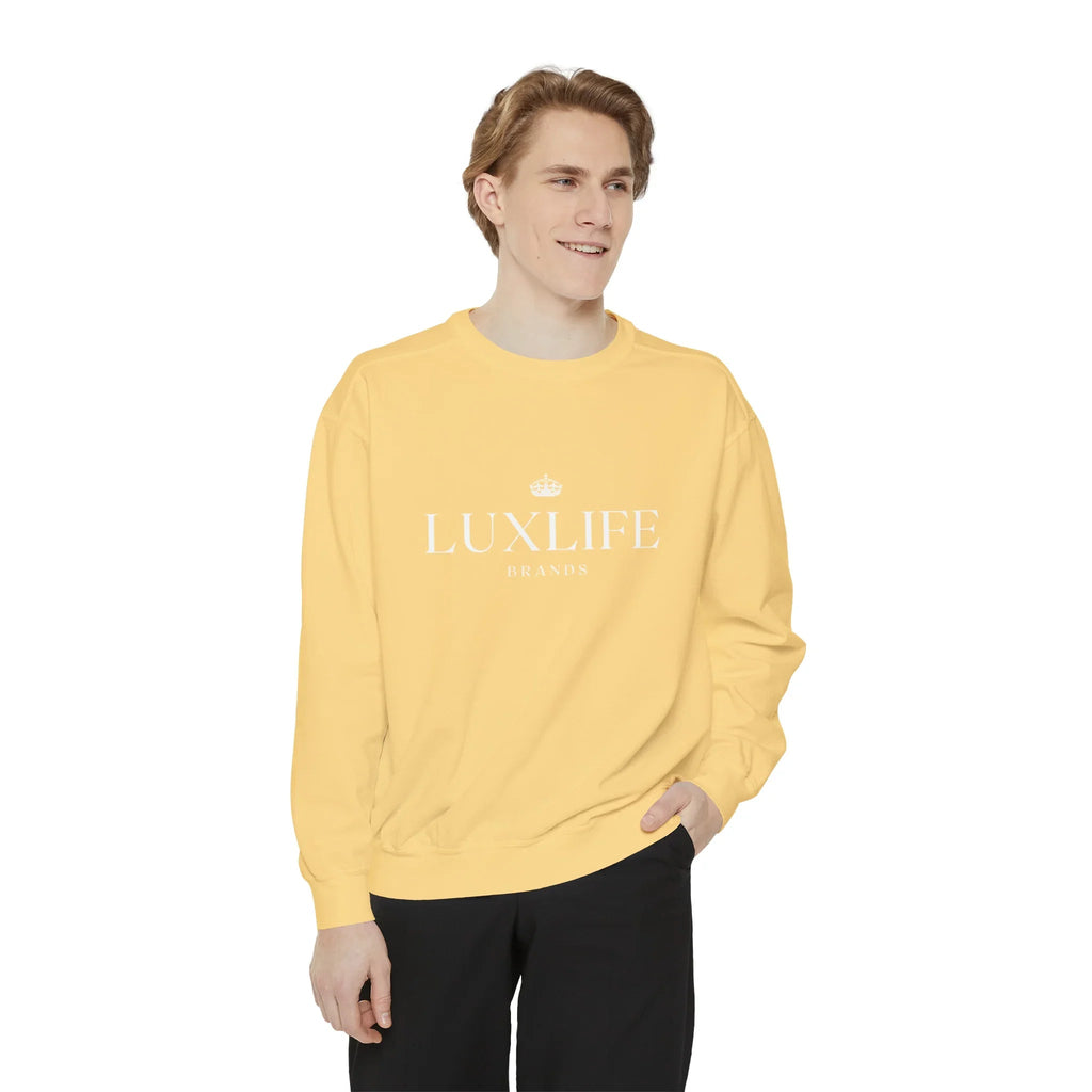 Luxlife Brands Garment-Dyed Sweatshirt