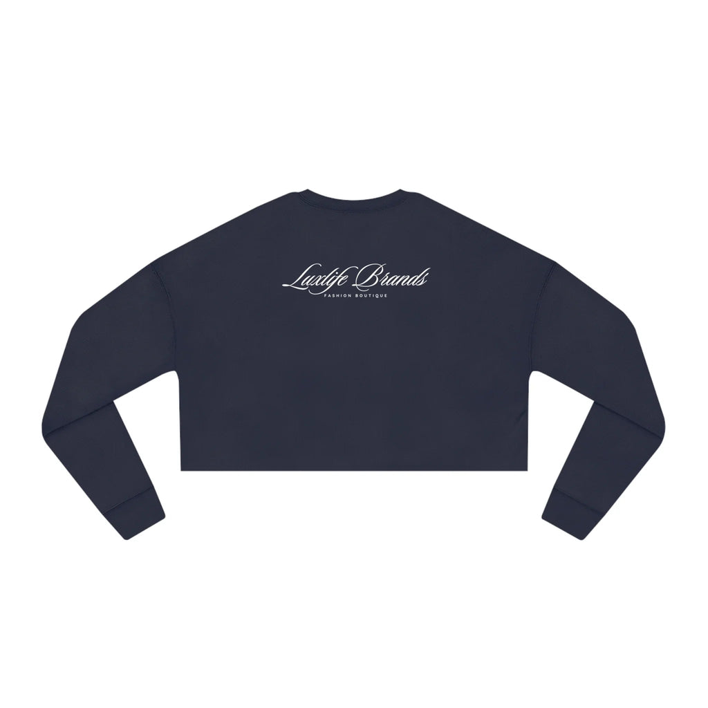 LUXWOMAN Breathable Fleece Cropped Sweatshirt