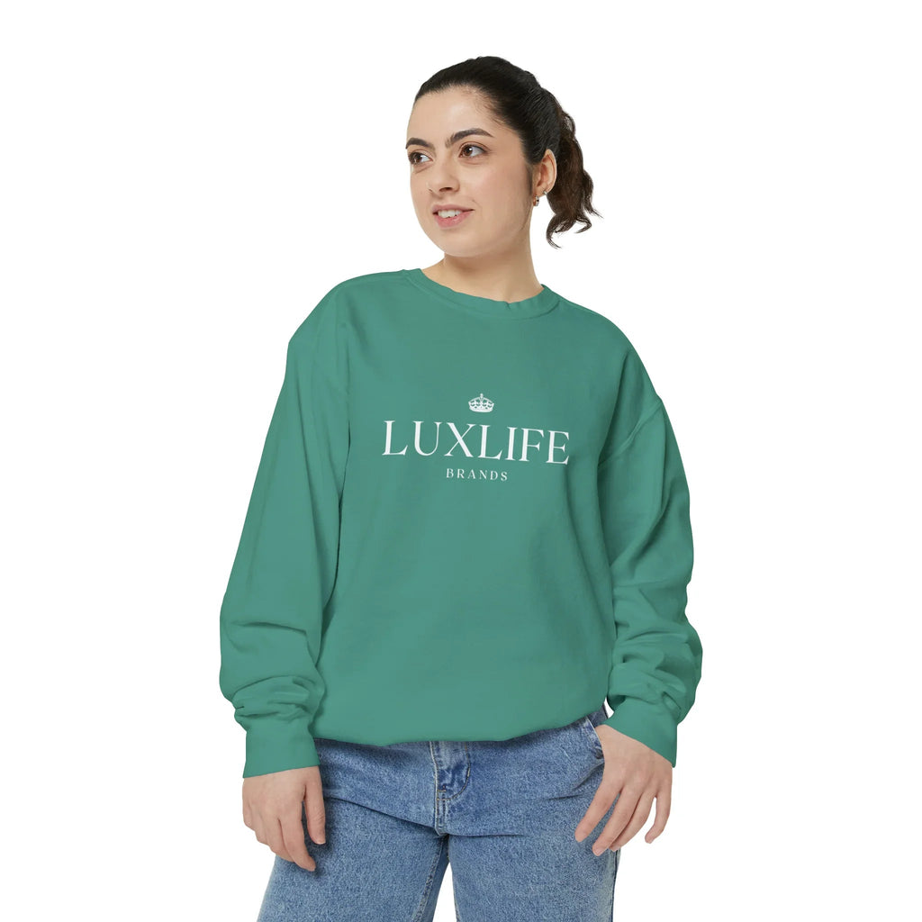 Luxlife Brands Garment-Dyed Sweatshirt