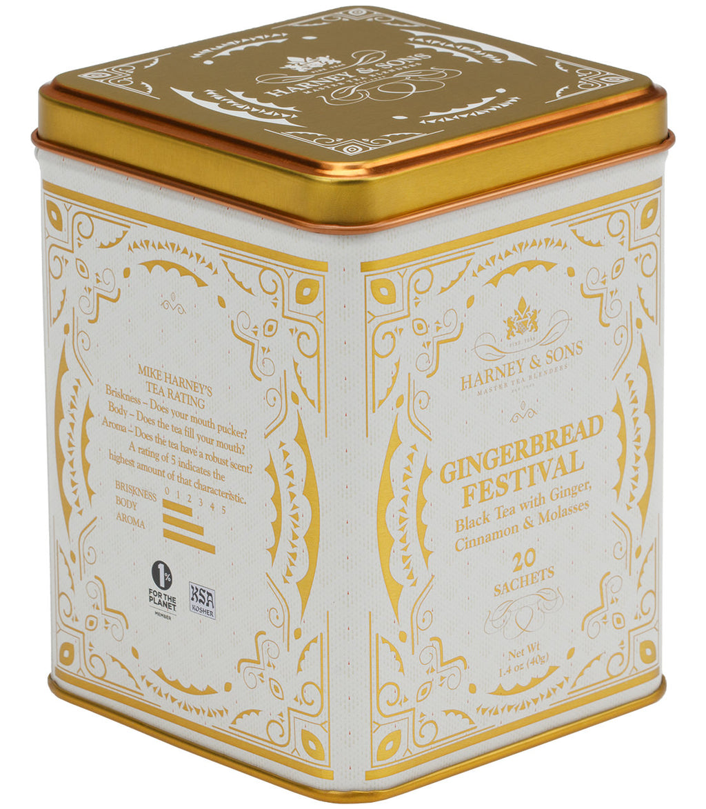Gingerbread Festival, Tin of 20 Sachets