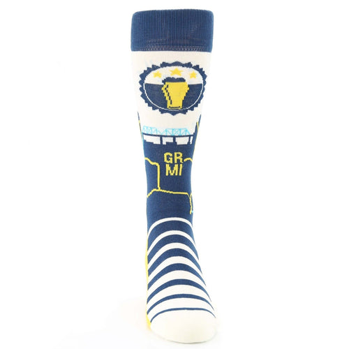 Beer City Socks -  Men's Novelty Dress Socks