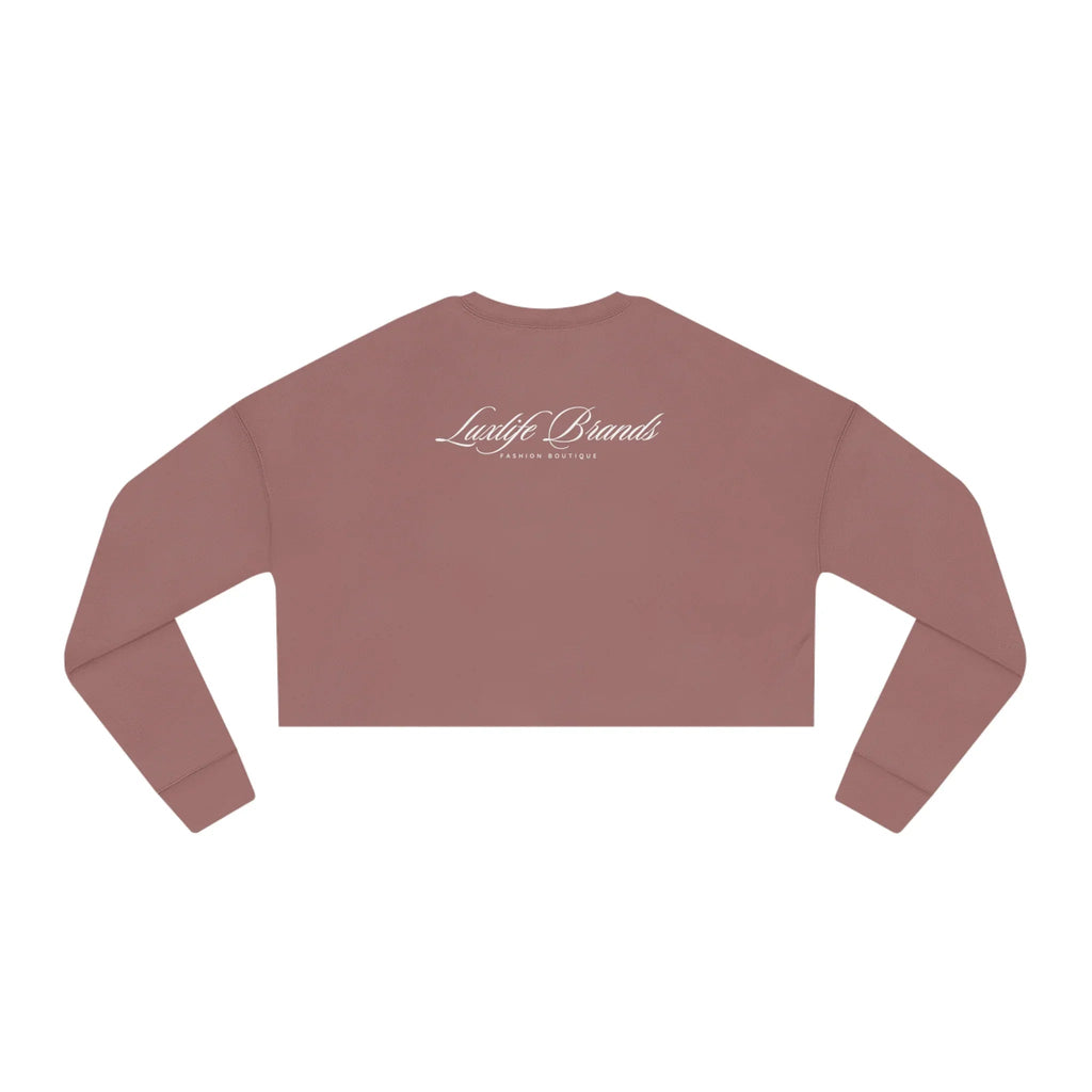 LUXWOMAN Breathable Fleece Cropped Sweatshirt