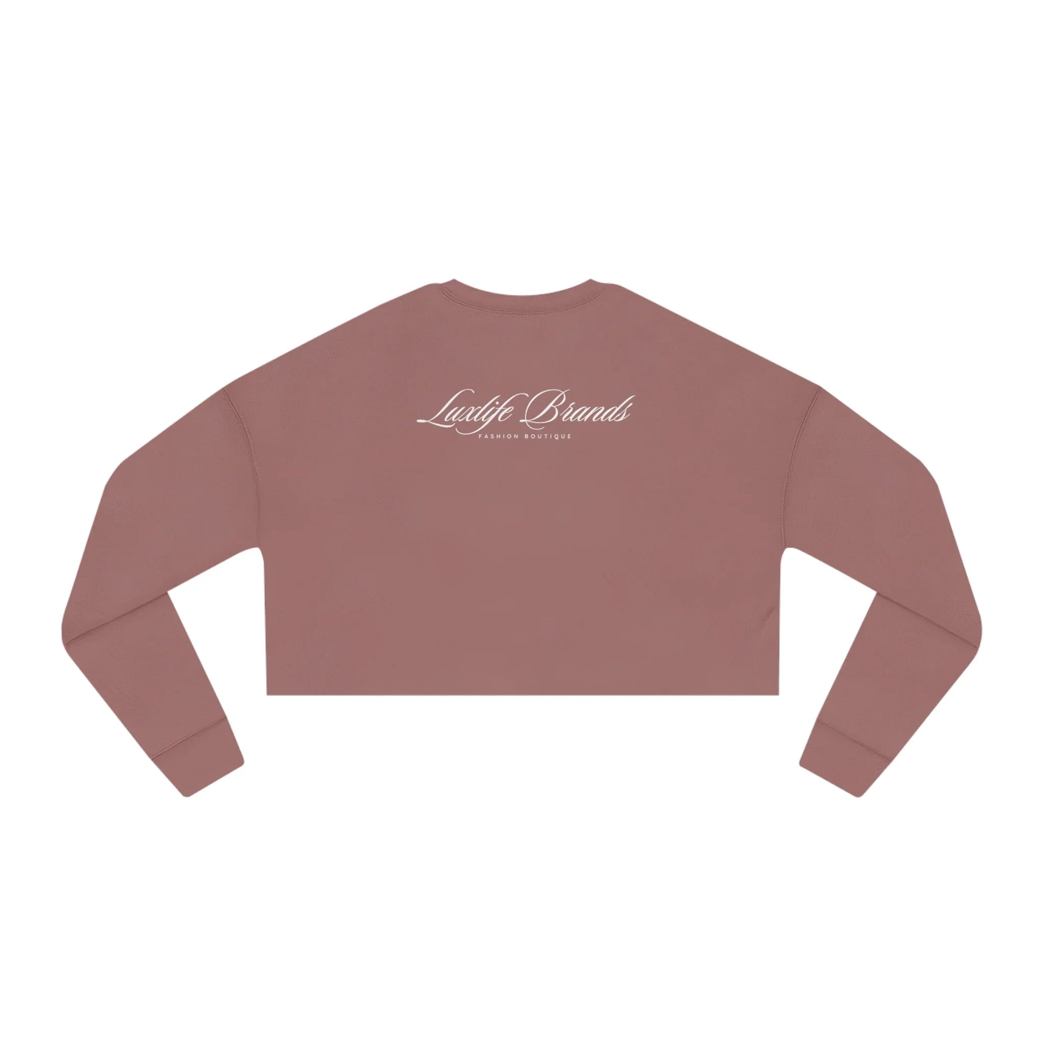 LUXWOMAN Breathable Fleece Cropped Sweatshirt