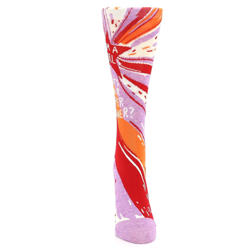 Superpower Socks - Novelty Dress Socks for Women