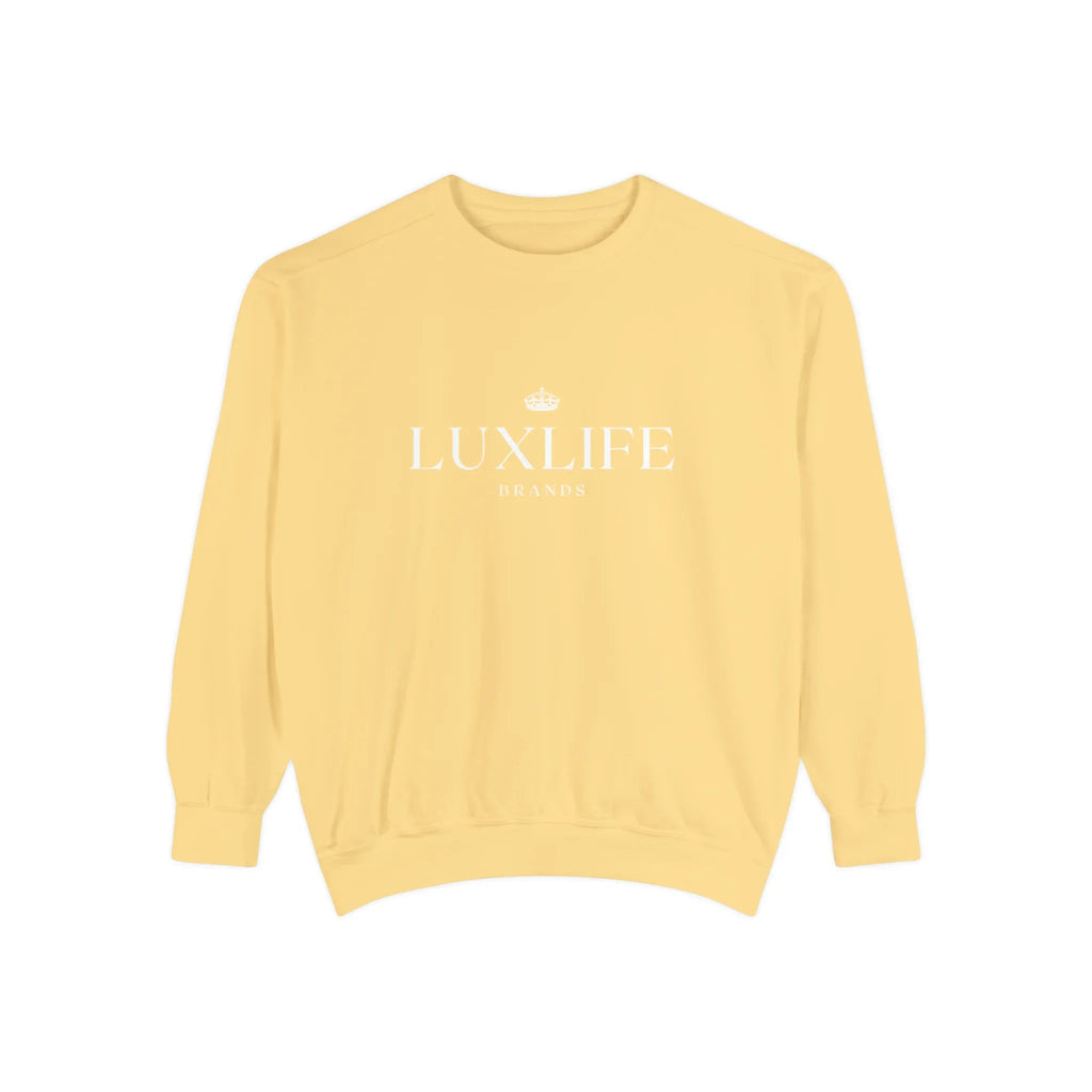Luxlife Brands Garment-Dyed Sweatshirt