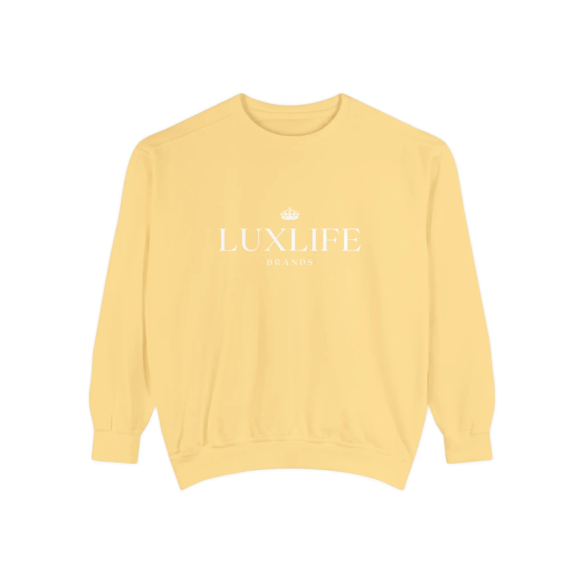 Luxlife Brands Garment-Dyed Sweatshirt