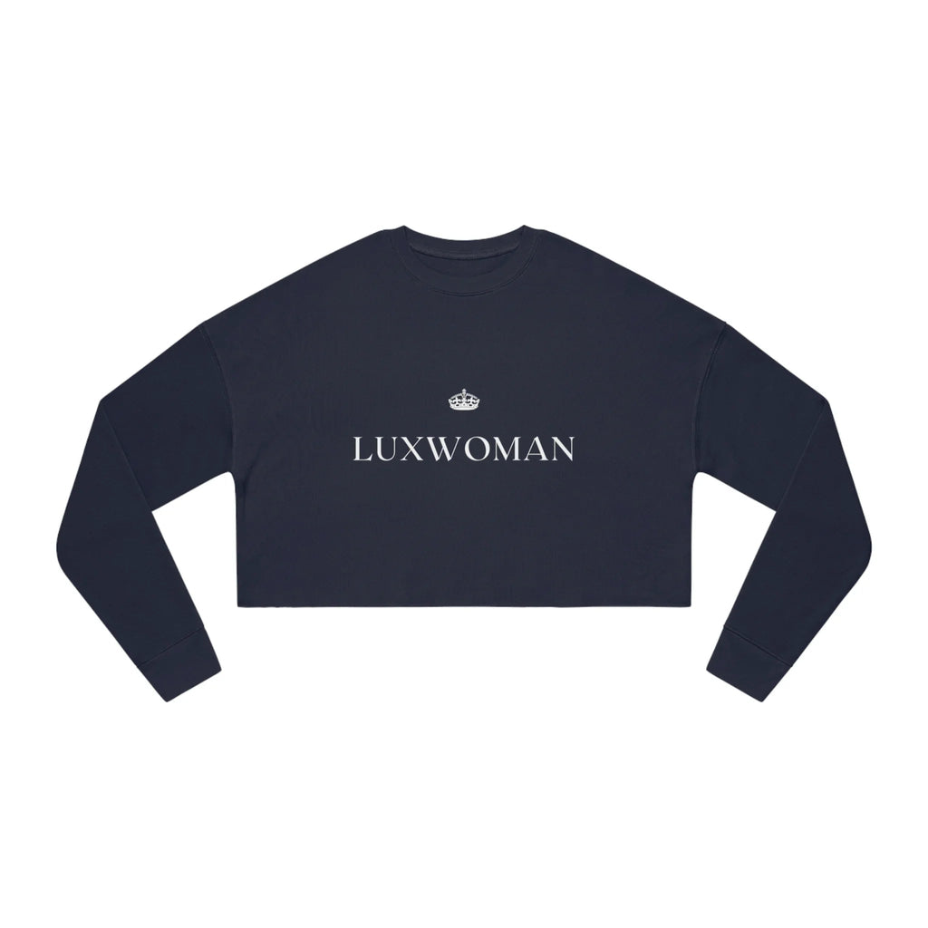 LUXWOMAN Breathable Fleece Cropped Sweatshirt