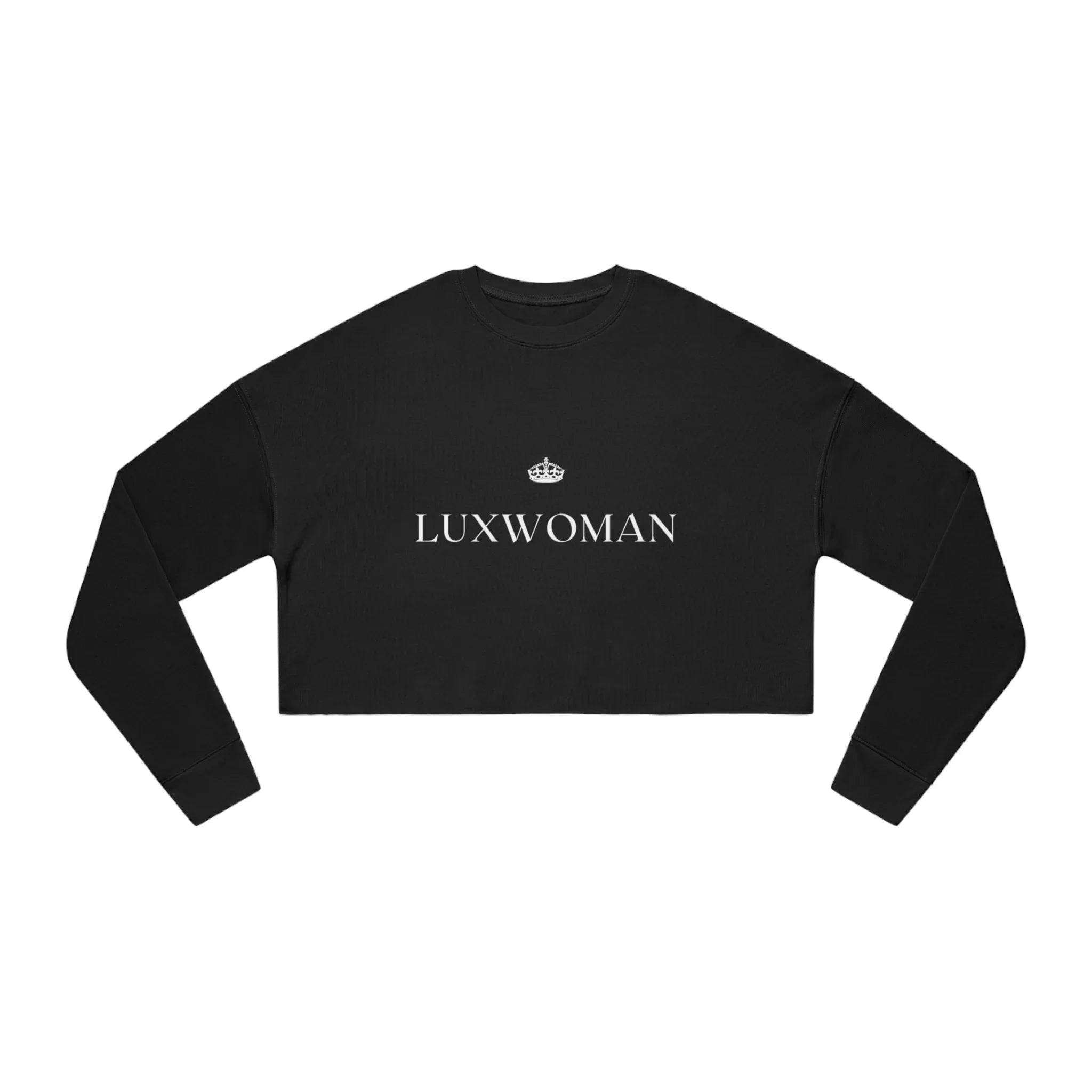 LUXWOMAN Breathable Fleece Cropped Sweatshirt