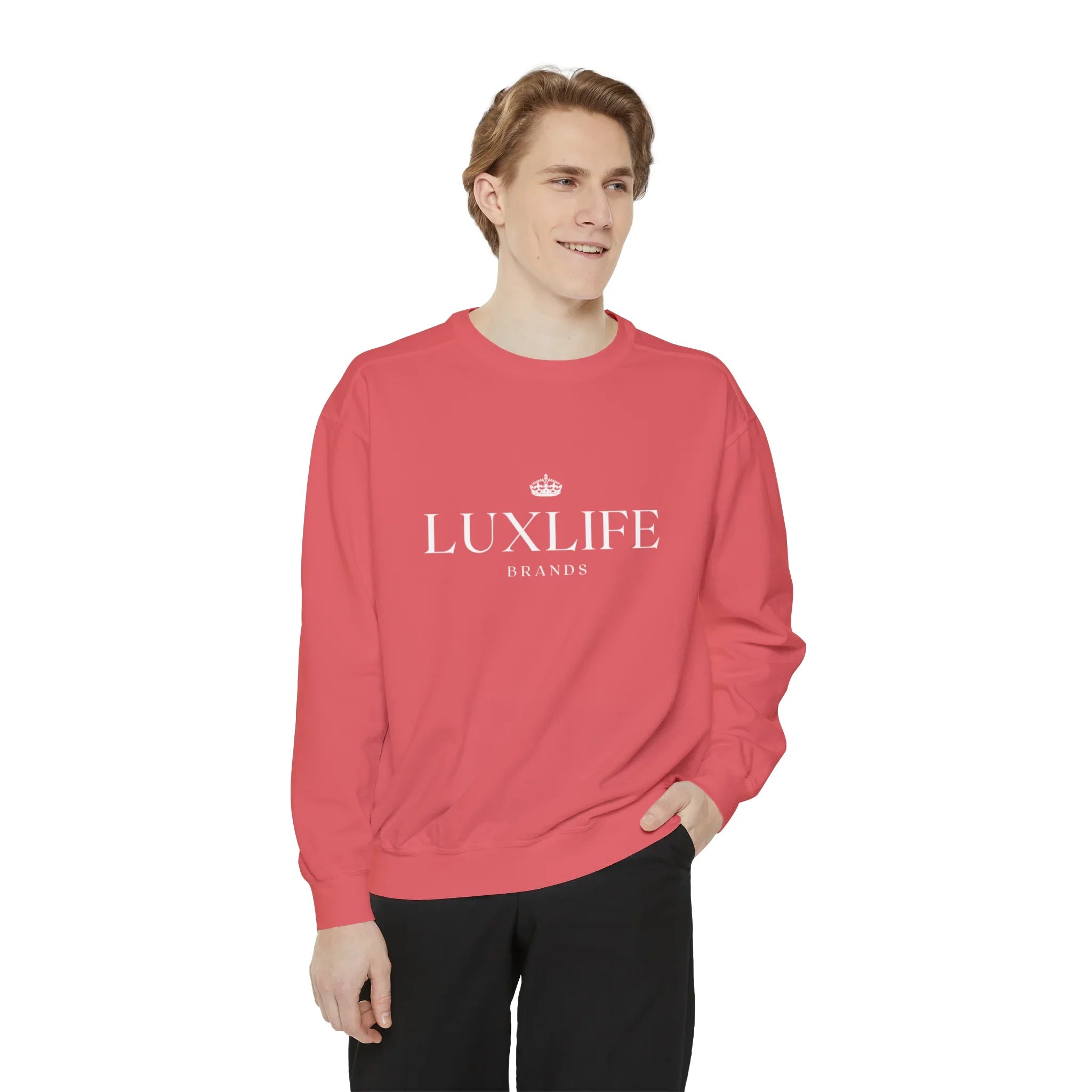 Luxlife Brands Garment-Dyed Sweatshirt