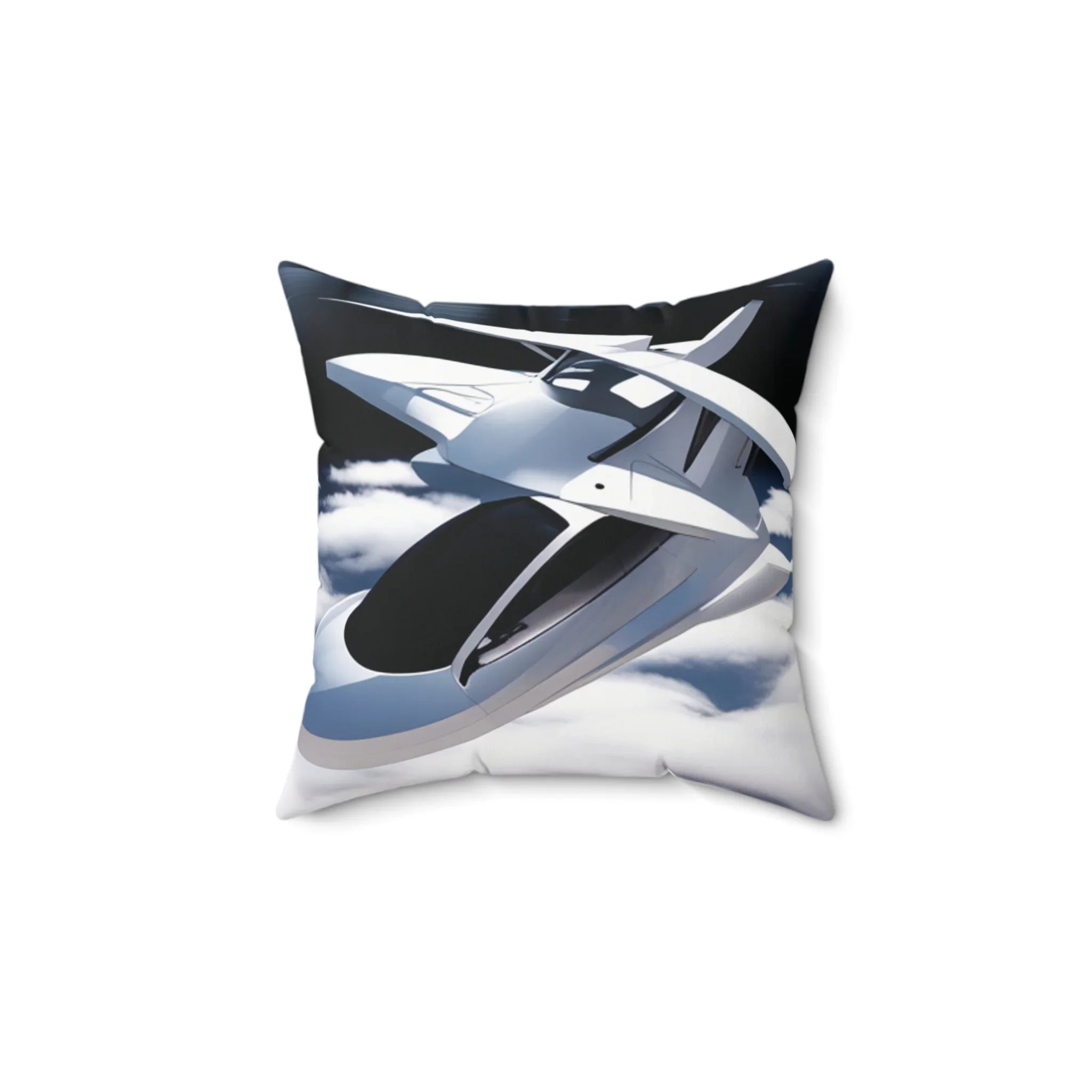 Furturistic Space Travel Square Pillow - Kids Edition