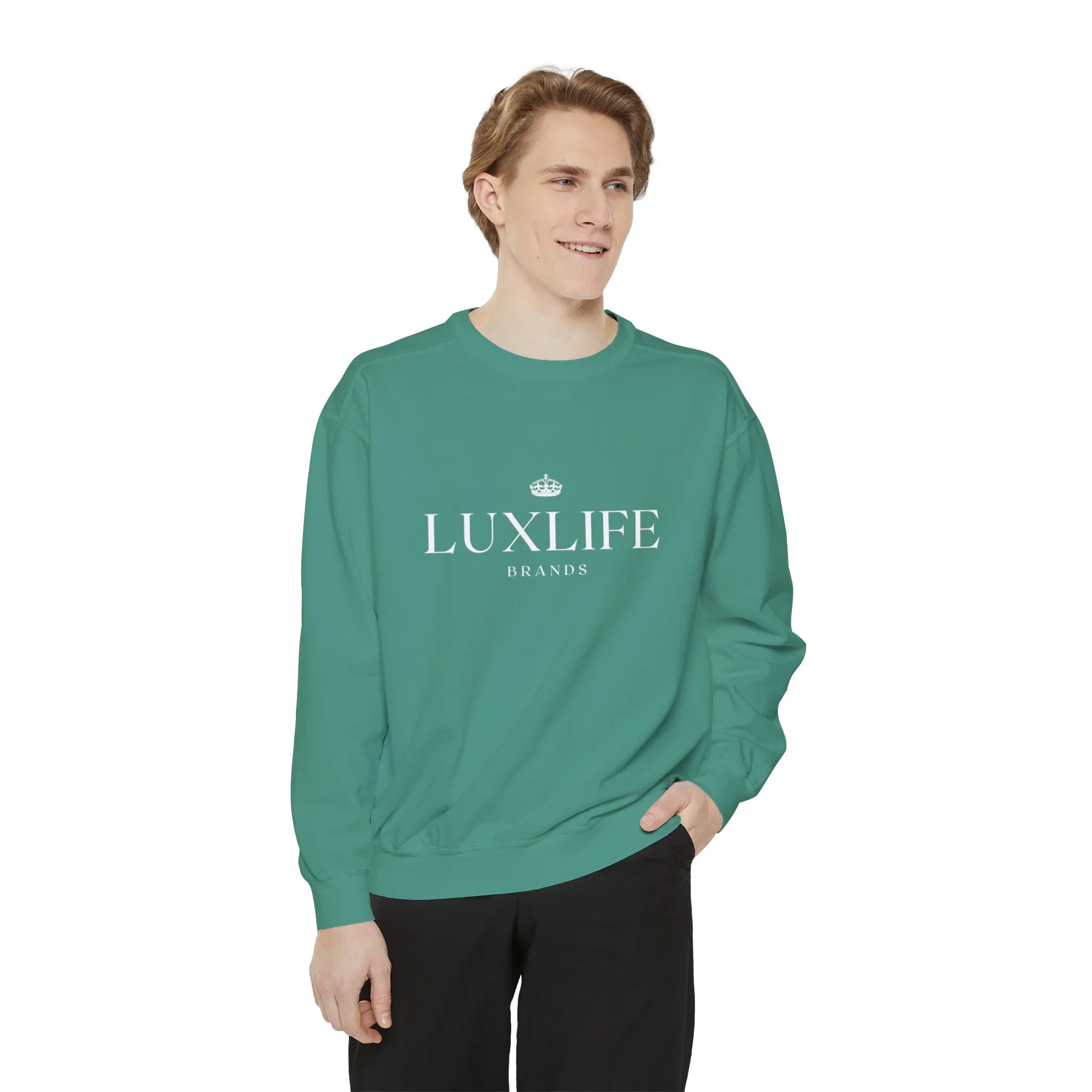 Luxlife Brands Garment-Dyed Sweatshirt