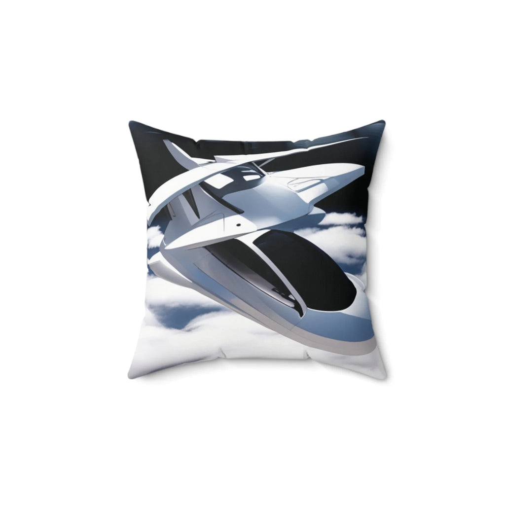 Furturistic Space Travel Square Pillow - Kids Edition