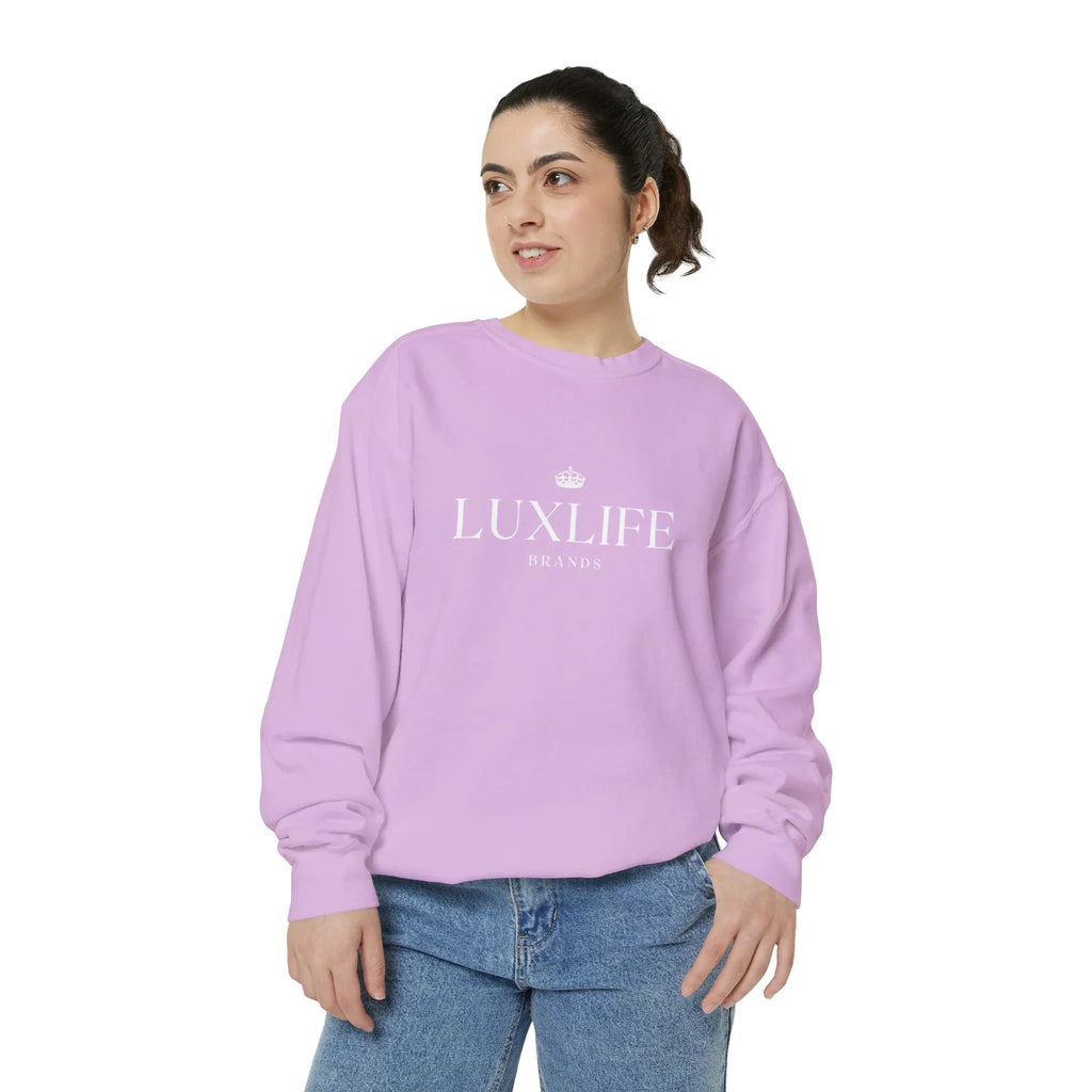 Luxlife Brands Garment-Dyed Sweatshirt