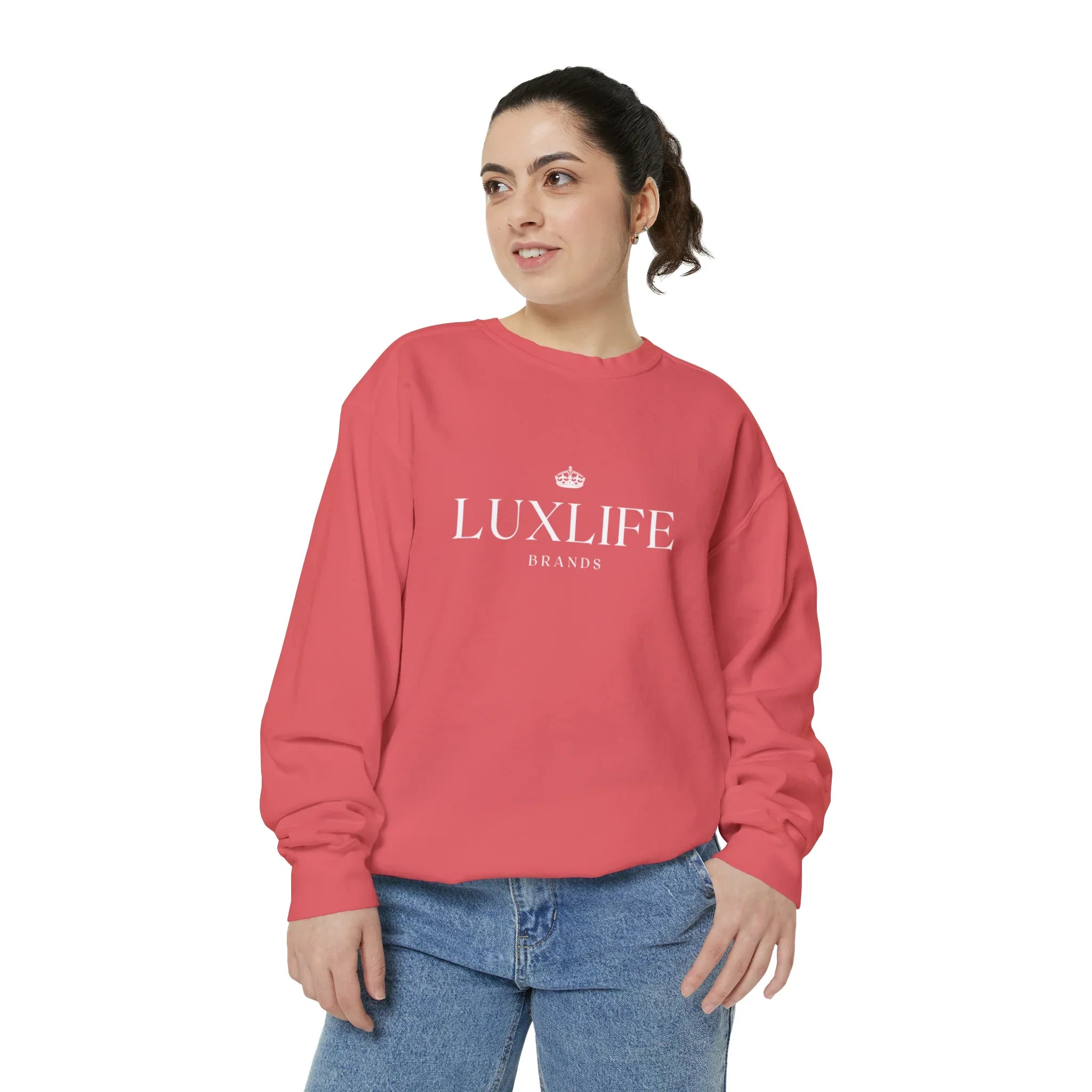 Luxlife Brands Garment-Dyed Sweatshirt