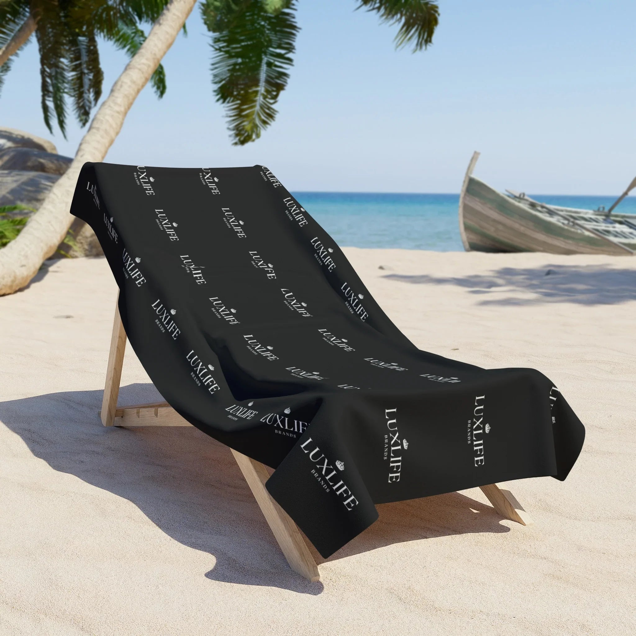 Luxlife Brands W&B Pattern Beach Towel