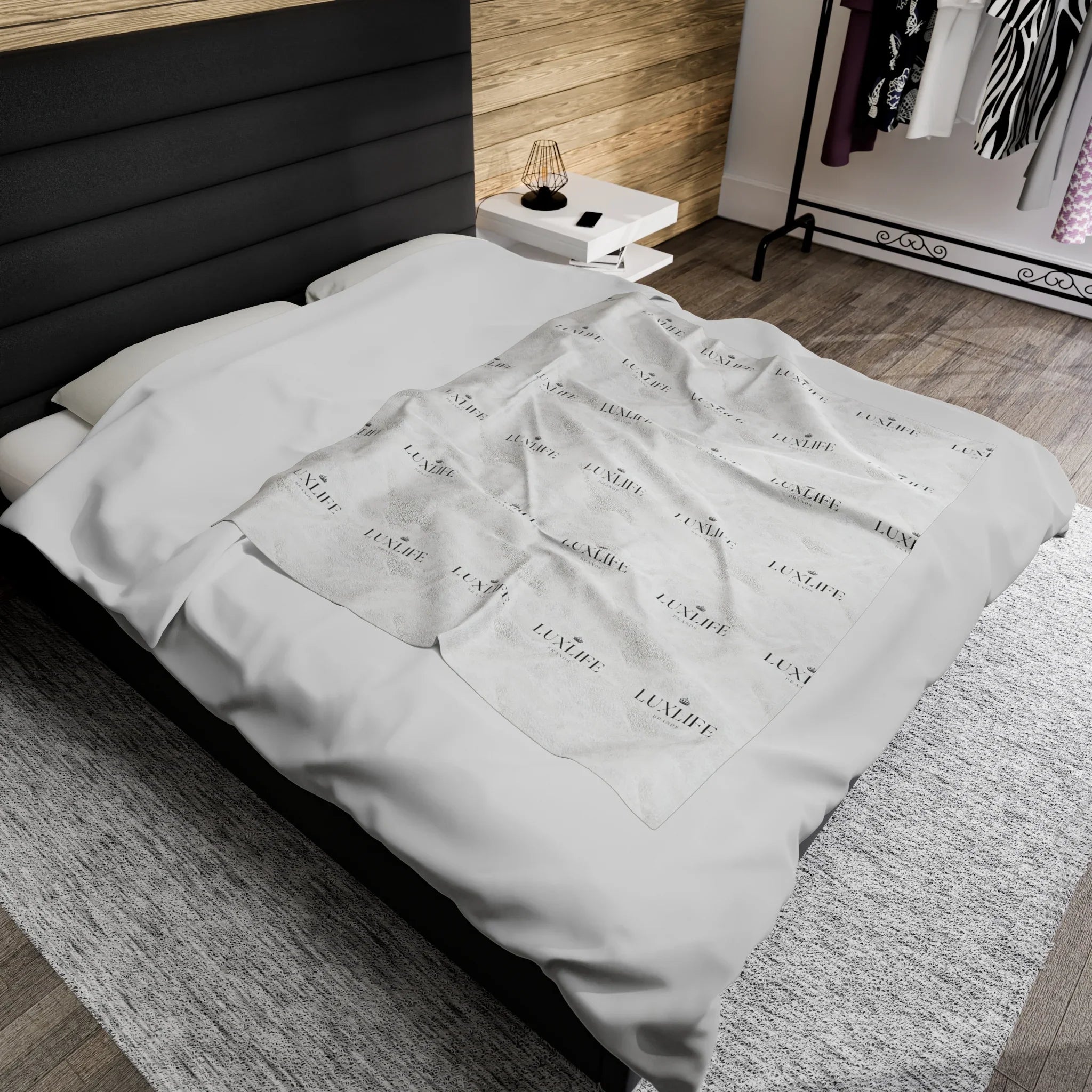 Luxlife Brands Accent Velveteen Plush Blanket