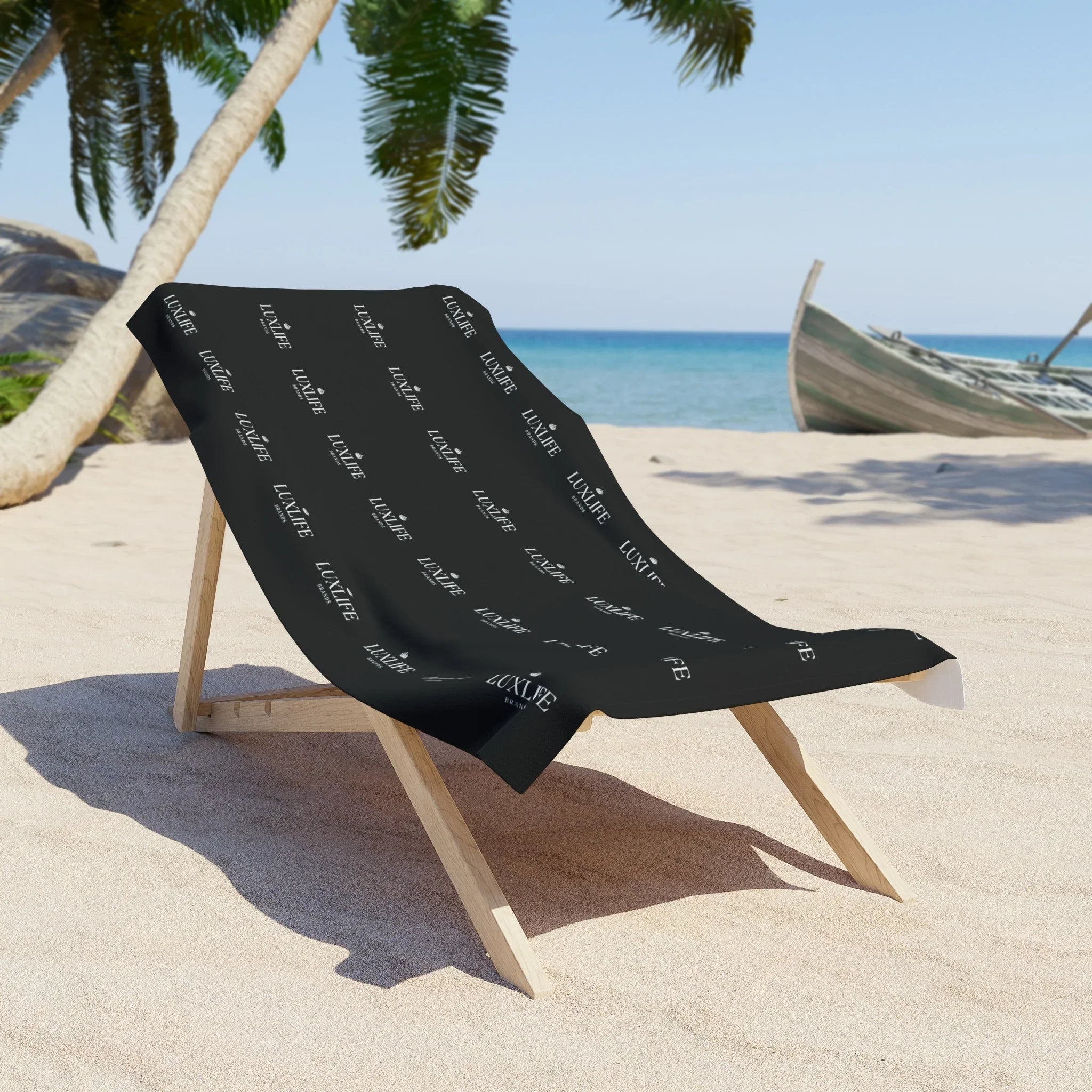 Luxlife Brands W&B Pattern Beach Towel