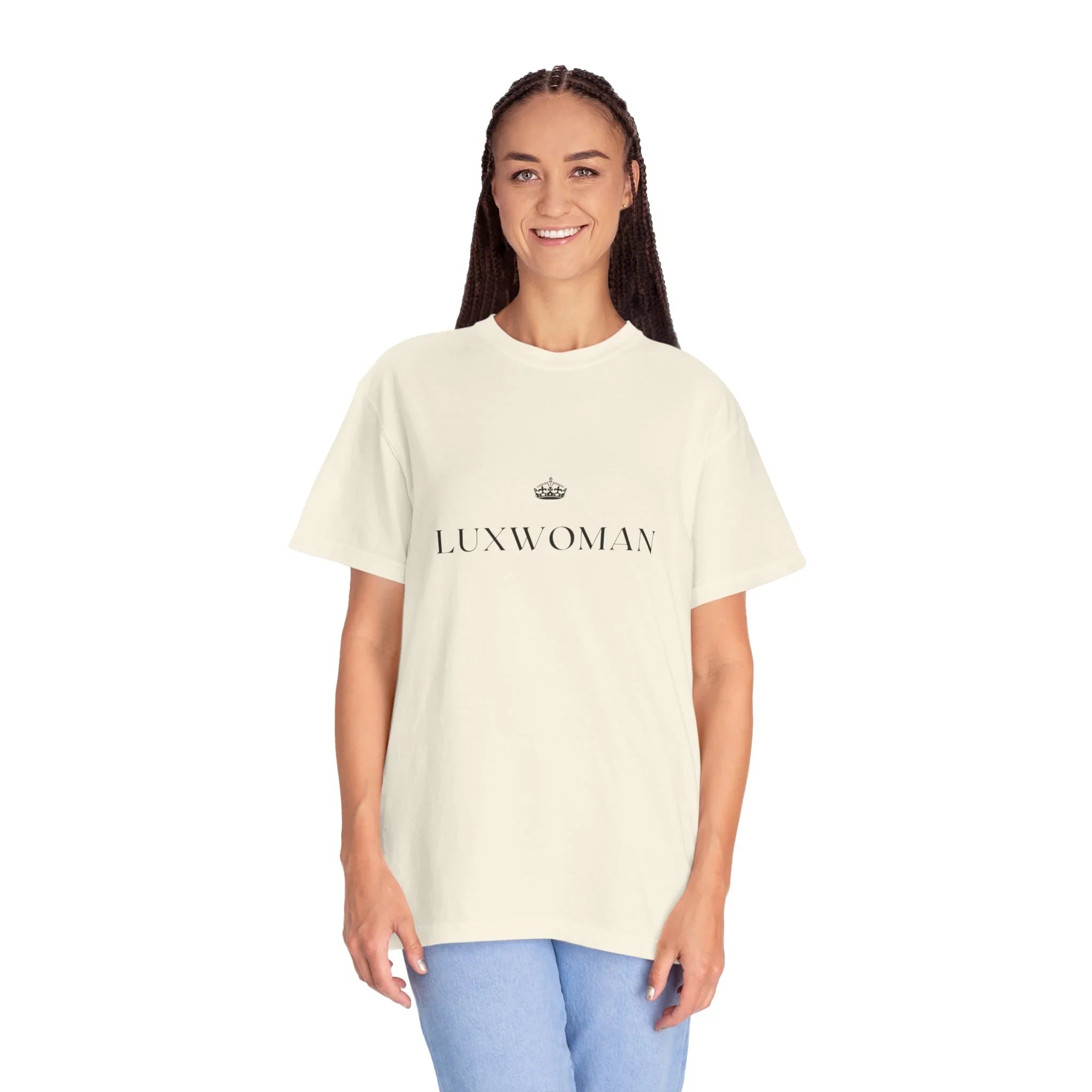 LUXWOMAN Soft 100% Cotton Comfort Tee
