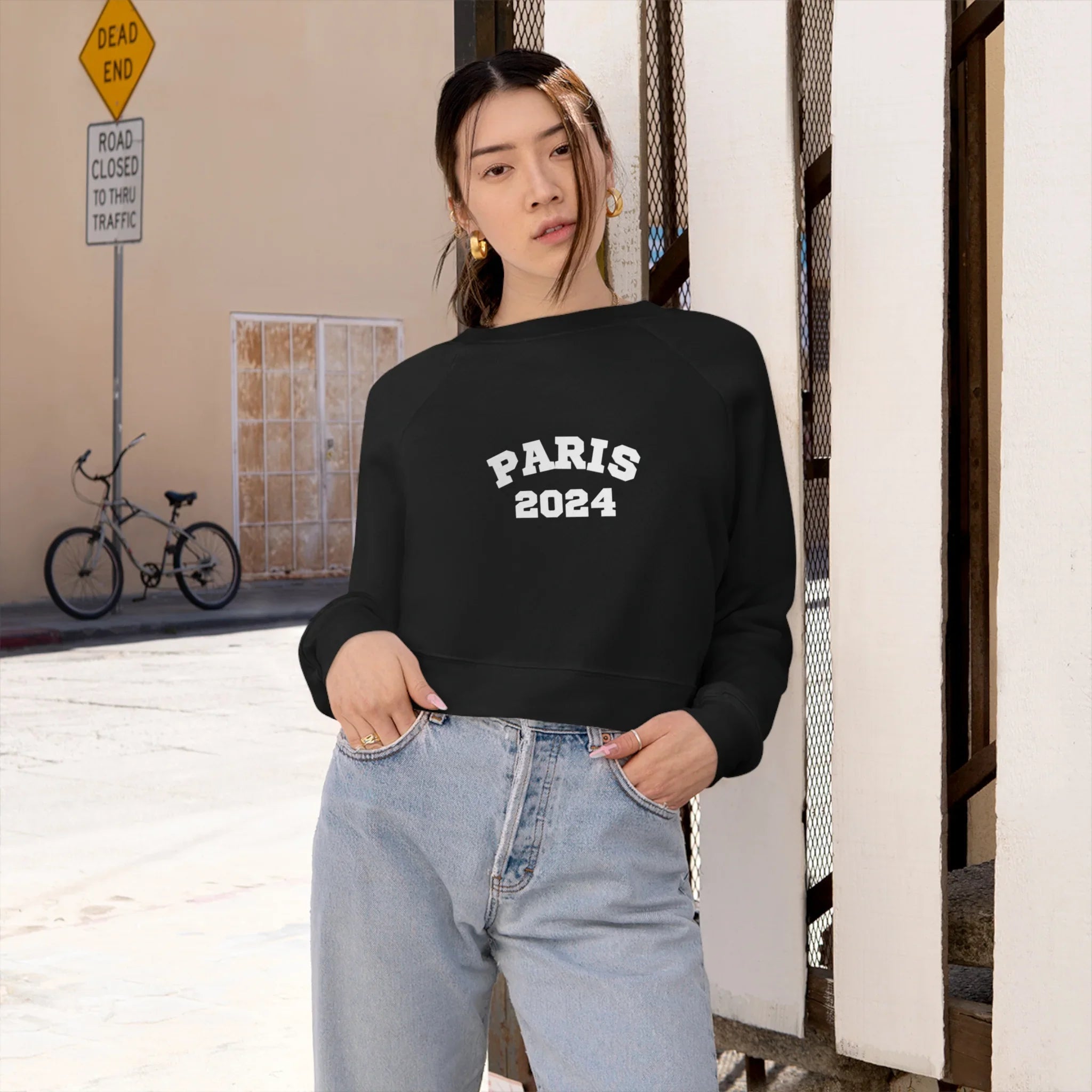 Women's Paris 2024 Cropped Fleece Pullover