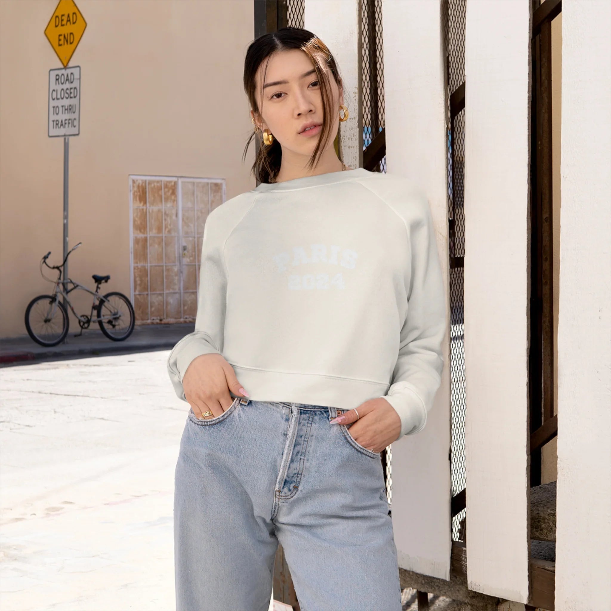Women's Paris 2024 Cropped Fleece Pullover