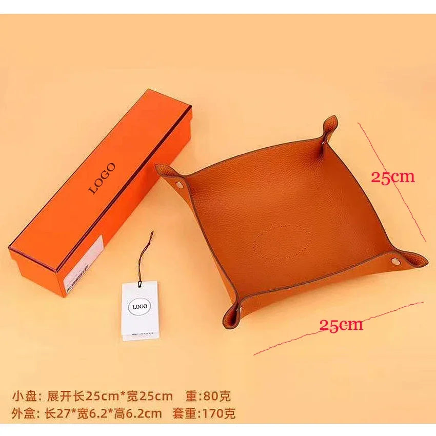 Designer Lux Leather Valet Tray