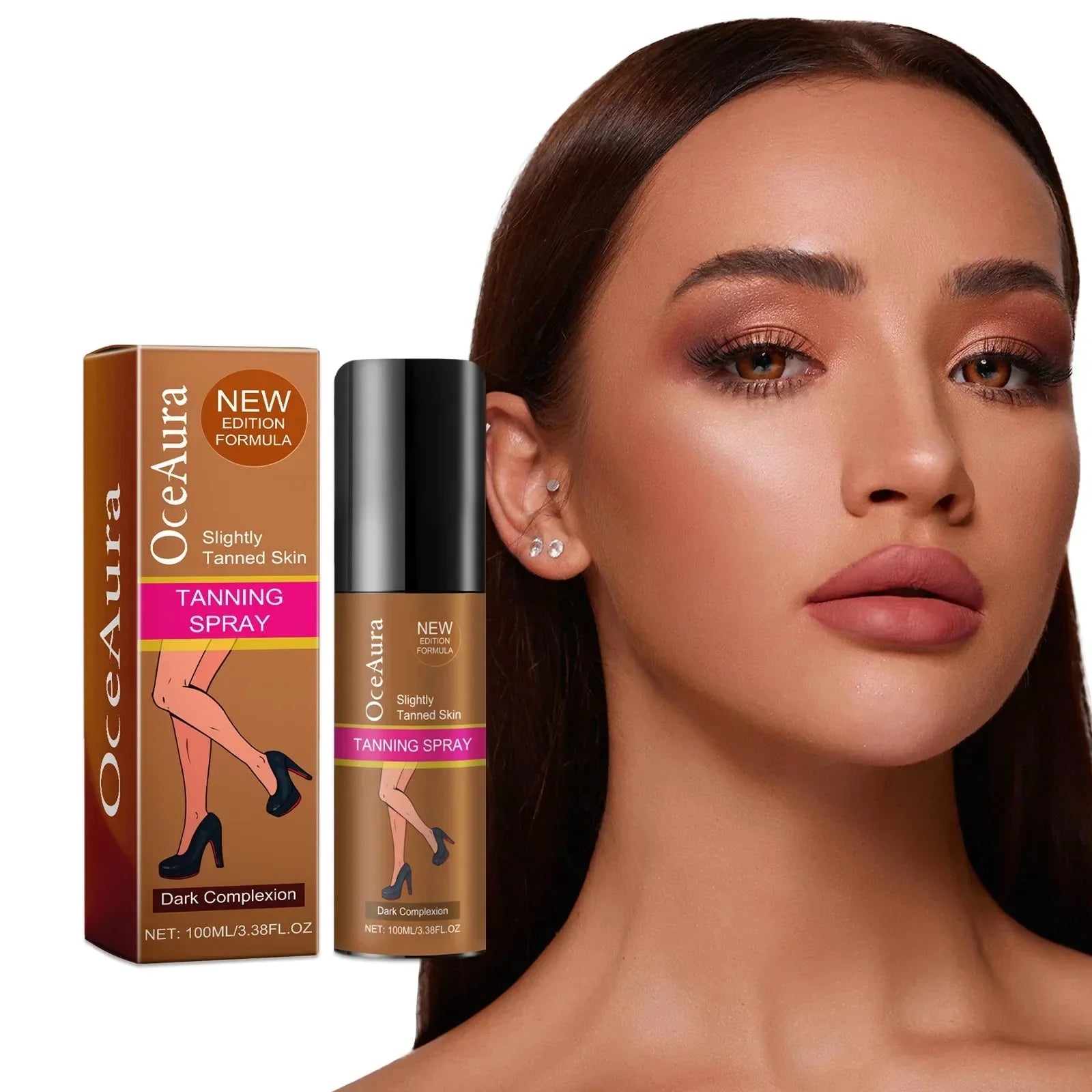 Oceaura 100ml Tanning Mousse Cream Body Self Tanner Bronzer Instant Nourish Natural Sunless Self Solarium Tanning Facial Lotion