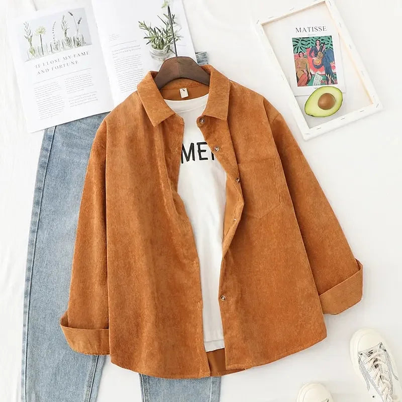 Casual Corduroy Top