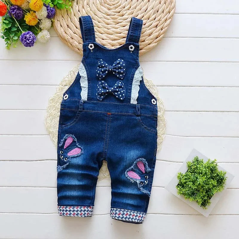 Toddler Long Denim Jean Overalls