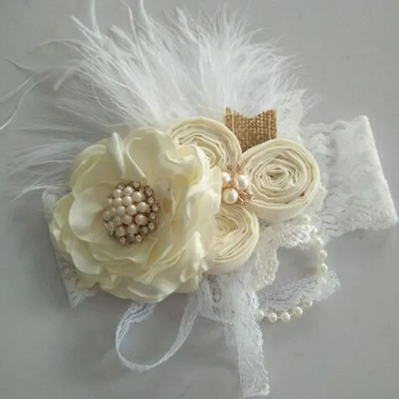 Vintage Flower Headband Baby Girls