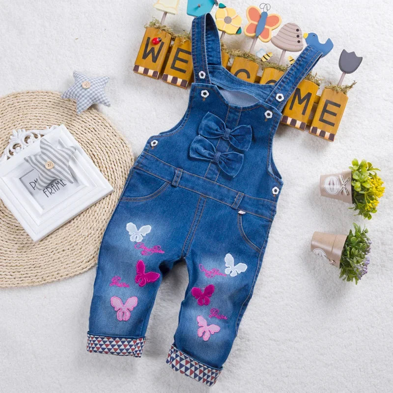 Toddler Long Denim Jean Overalls